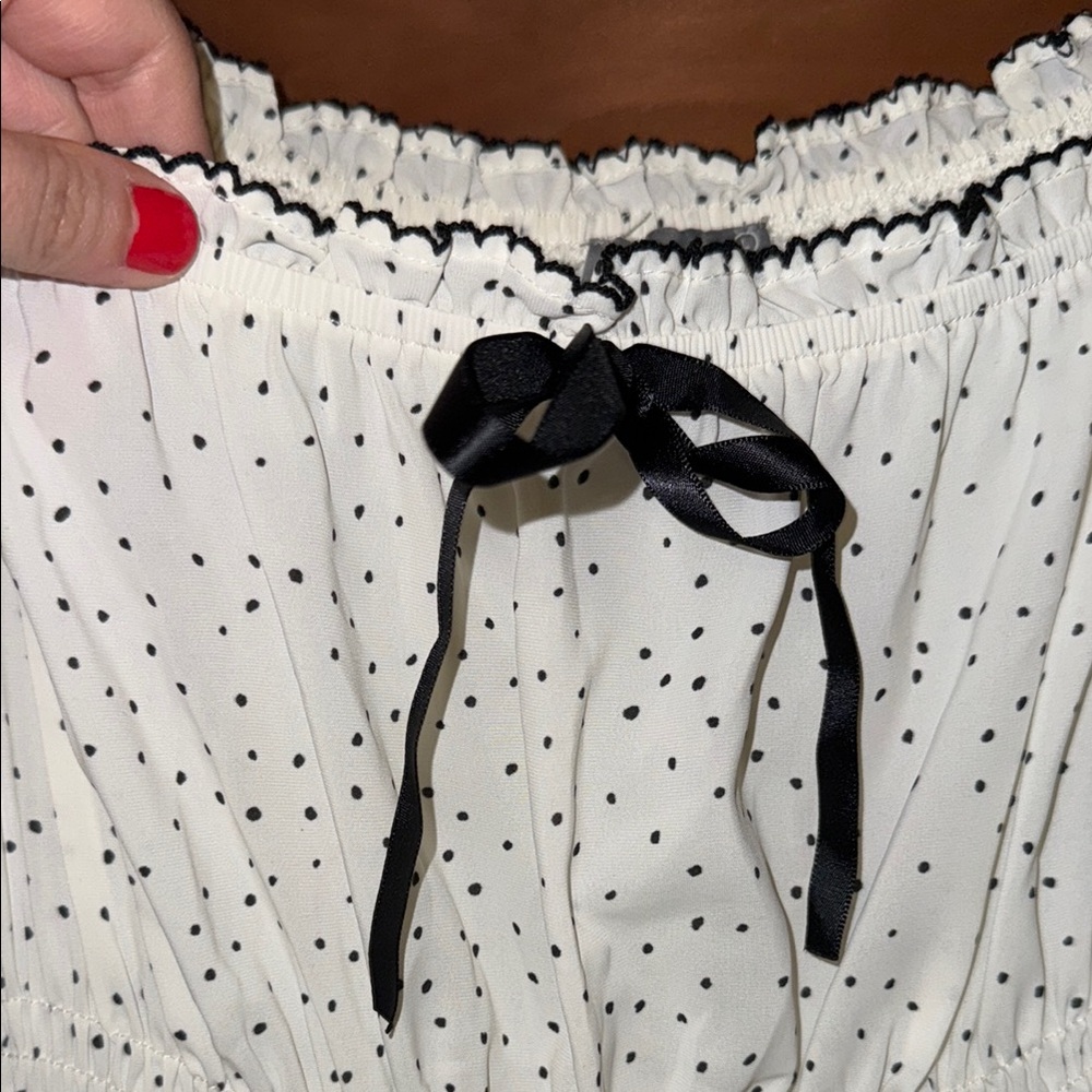 Cream Puff Sleeve Tie Front Midi Sundress - Picture 3 of 7